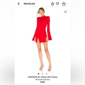 x Revolve Mr. Gibson Mini Dress Michael Costello